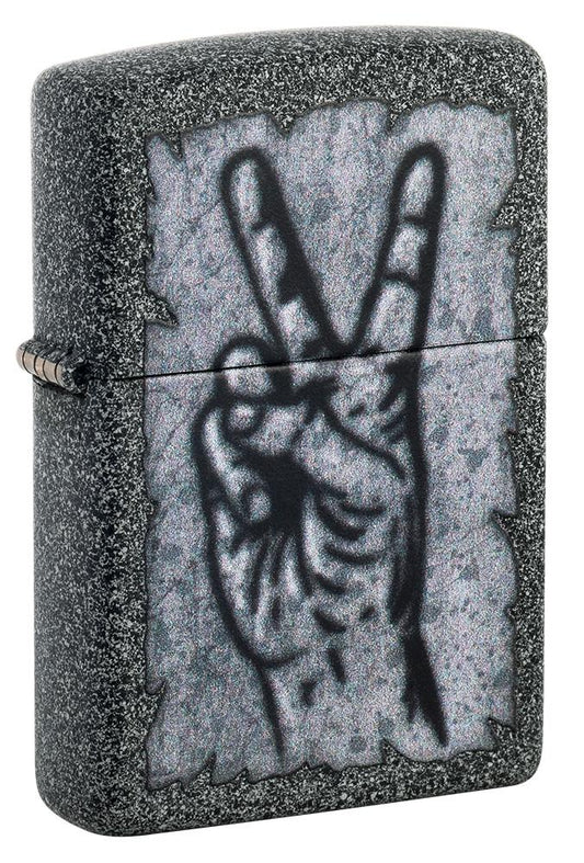 Zippo Graffiti Peace Design Iron Stone Windproof Lighter