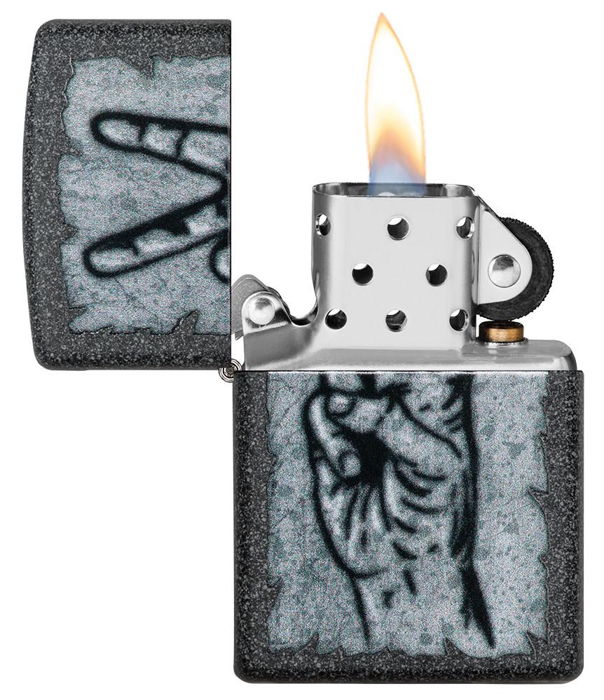 Zippo Graffiti Peace Design Iron Stone Windproof Lighter