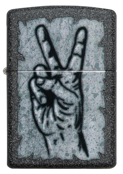Zippo Graffiti Peace Design Iron Stone Windproof Lighter