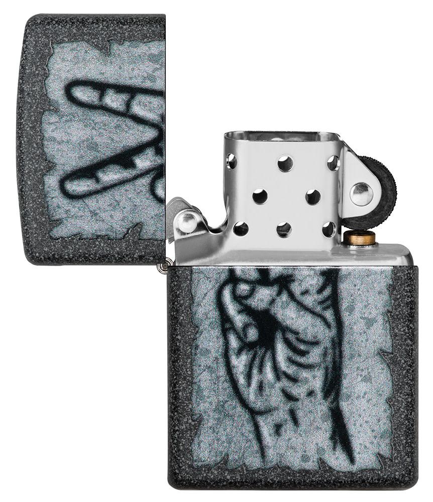 Zippo Graffiti Peace Design Iron Stone Windproof Lighter