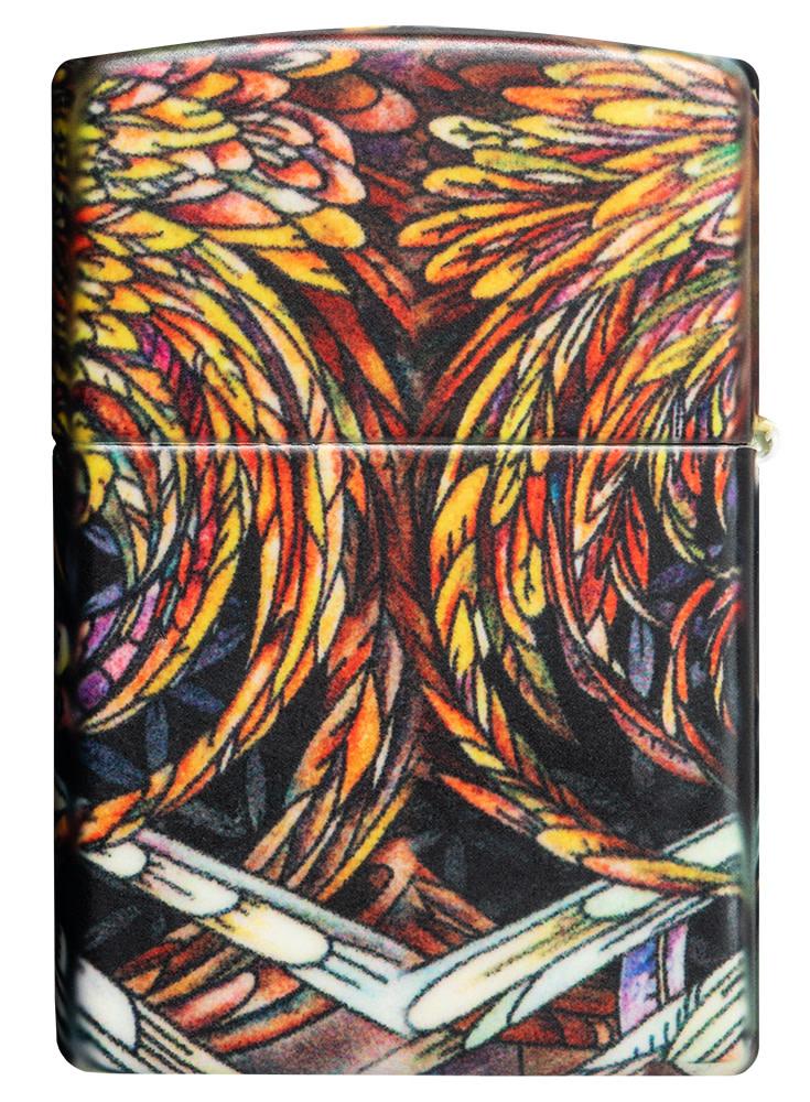 Zippo Abstract Psychedelia 540 Color Glow-In-The-Dark Windproof Lighter