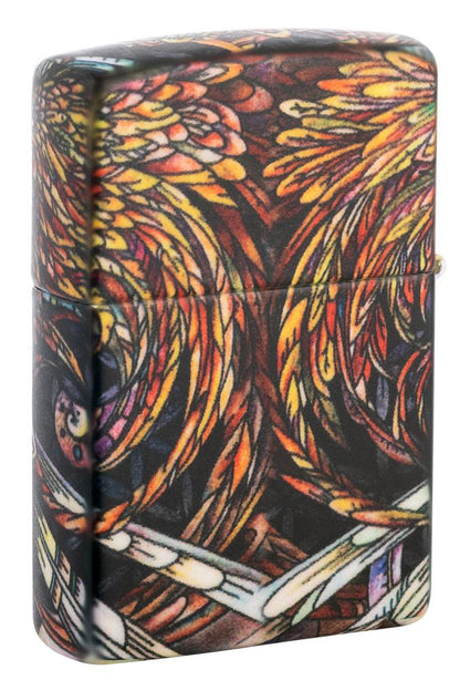 Zippo Abstract Psychedelia 540 Color Glow-In-The-Dark Windproof Lighter