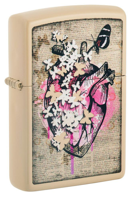 Zippo Literary Anatomy Flat Sand Windproof Lighter