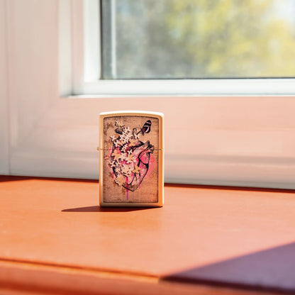 Zippo Literary Anatomy Flat Sand Windproof Lighter