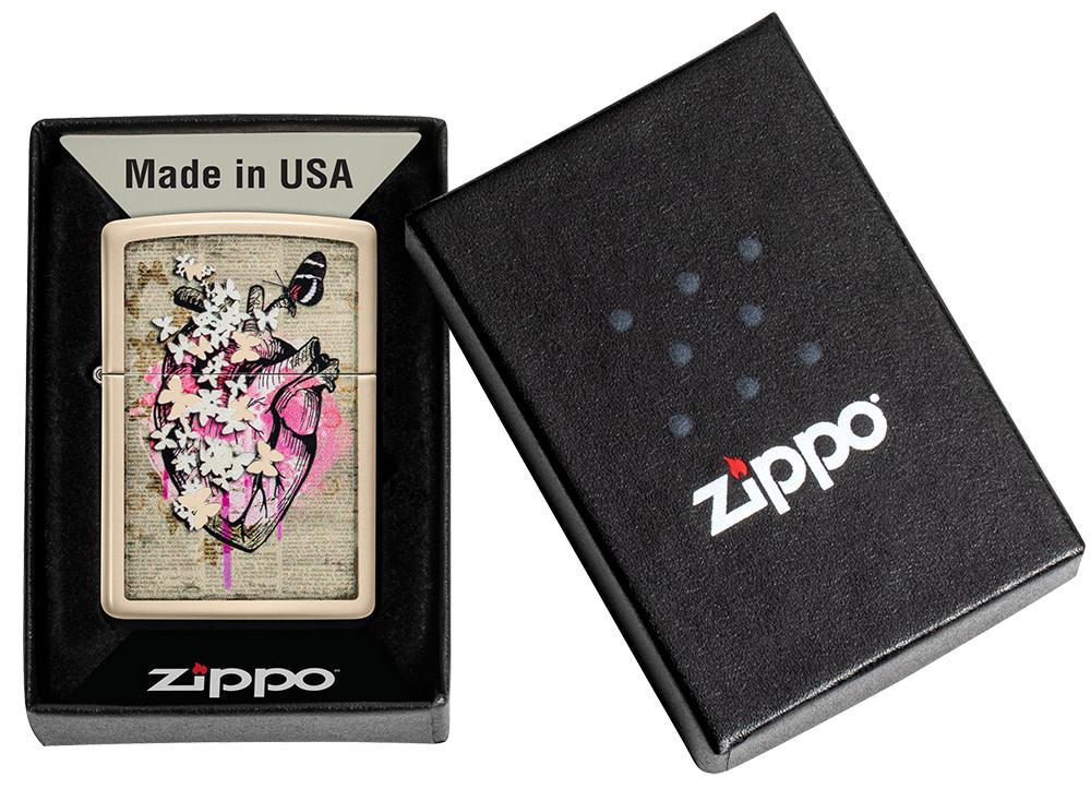 Zippo Literary Anatomy Flat Sand Windproof Lighter