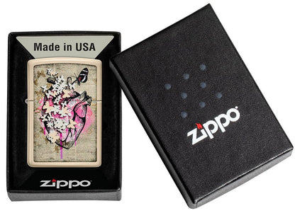 Zippo Literary Anatomy Flat Sand Windproof Lighter