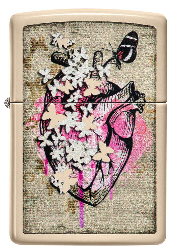 Zippo Literary Anatomy Flat Sand Windproof Lighter