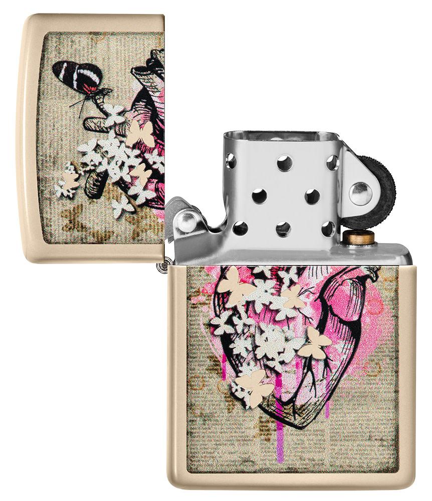 Zippo Literary Anatomy Flat Sand Windproof Lighter