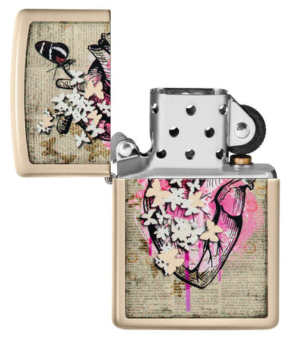 Zippo Literary Anatomy Flat Sand Windproof Lighter