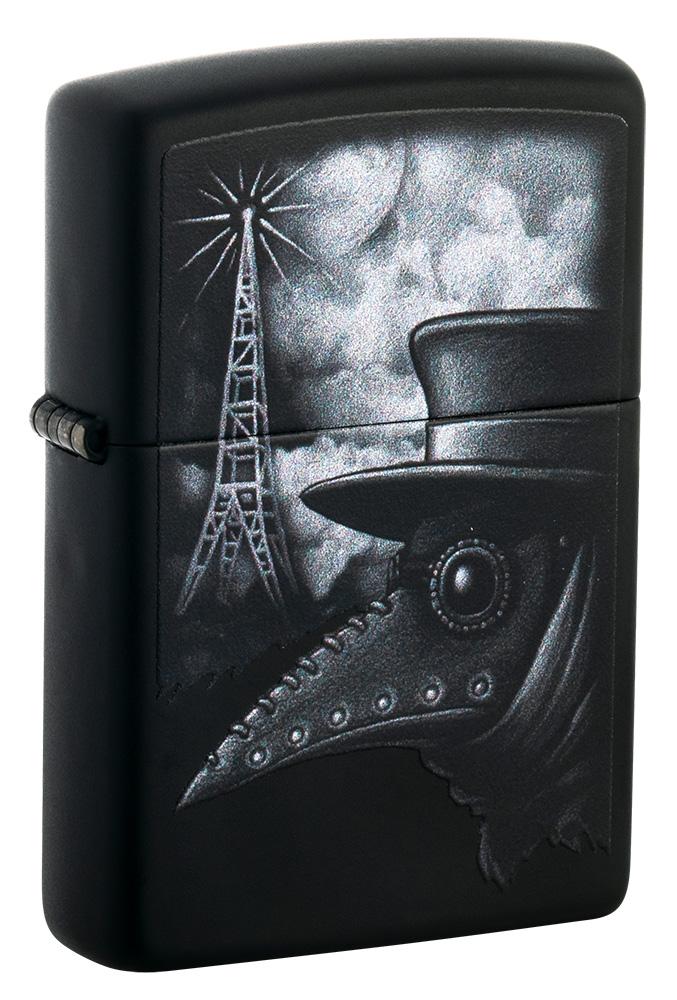 Zippo Plague of Disinformation Black Matte Windproof Lighter