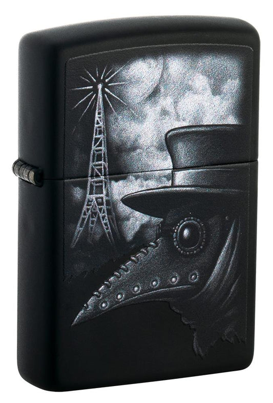 Zippo Plague of Disinformation Black Matte Windproof Lighter
