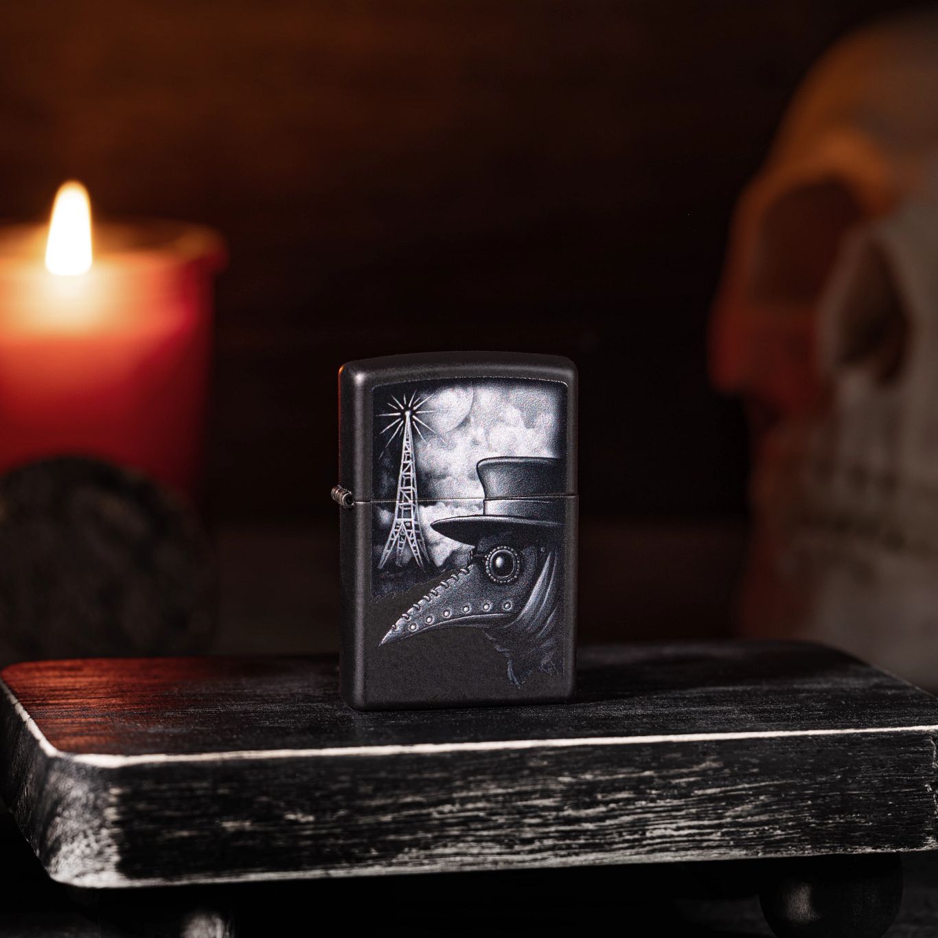 Zippo Plague of Disinformation Black Matte Windproof Lighter