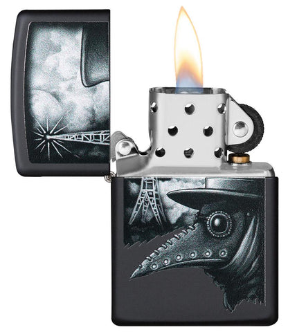 Zippo Plague of Disinformation Black Matte Windproof Lighter