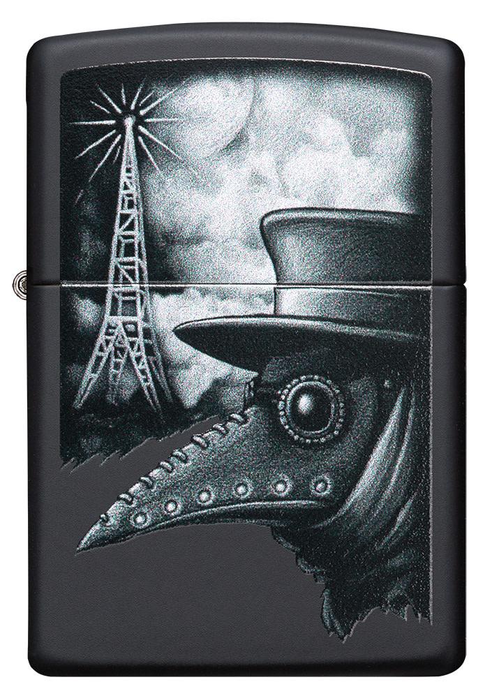 Zippo Plague of Disinformation Black Matte Windproof Lighter