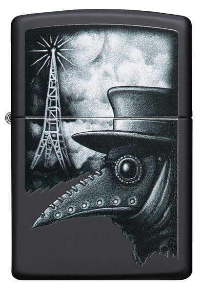 Zippo Plague of Disinformation Black Matte Windproof Lighter