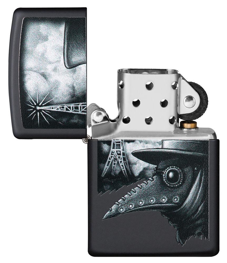 Zippo Plague of Disinformation Black Matte Windproof Lighter