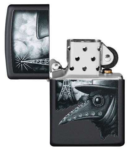 Zippo Plague of Disinformation Black Matte Windproof Lighter