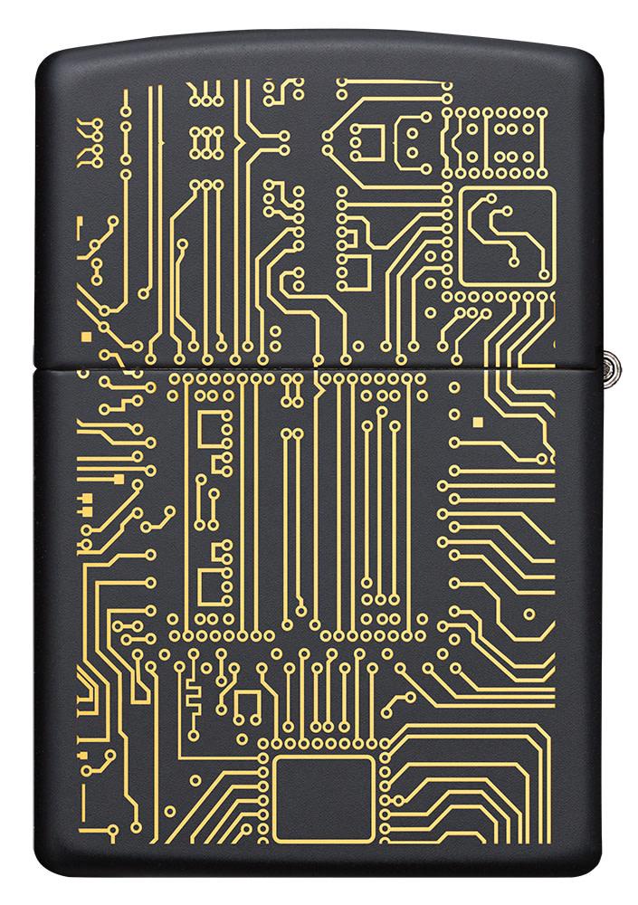 Zippo Artificial Intelligence Black Matte Windproof Lighter