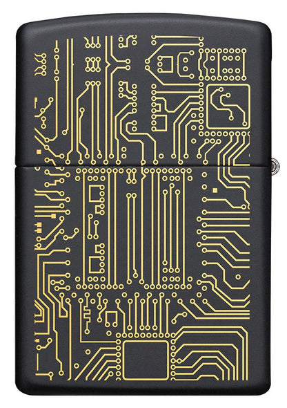 Zippo Artificial Intelligence Black Matte Windproof Lighter