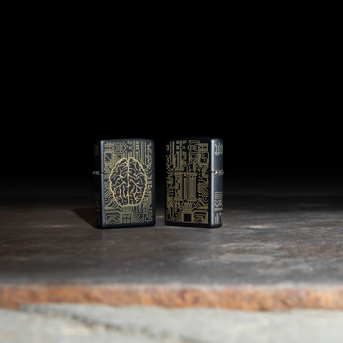 Zippo Artificial Intelligence Black Matte Windproof Lighter