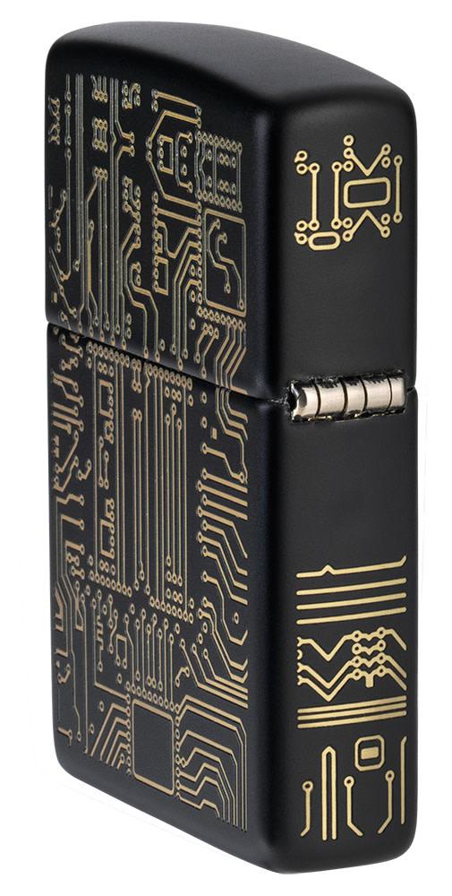 Zippo Artificial Intelligence Black Matte Windproof Lighter