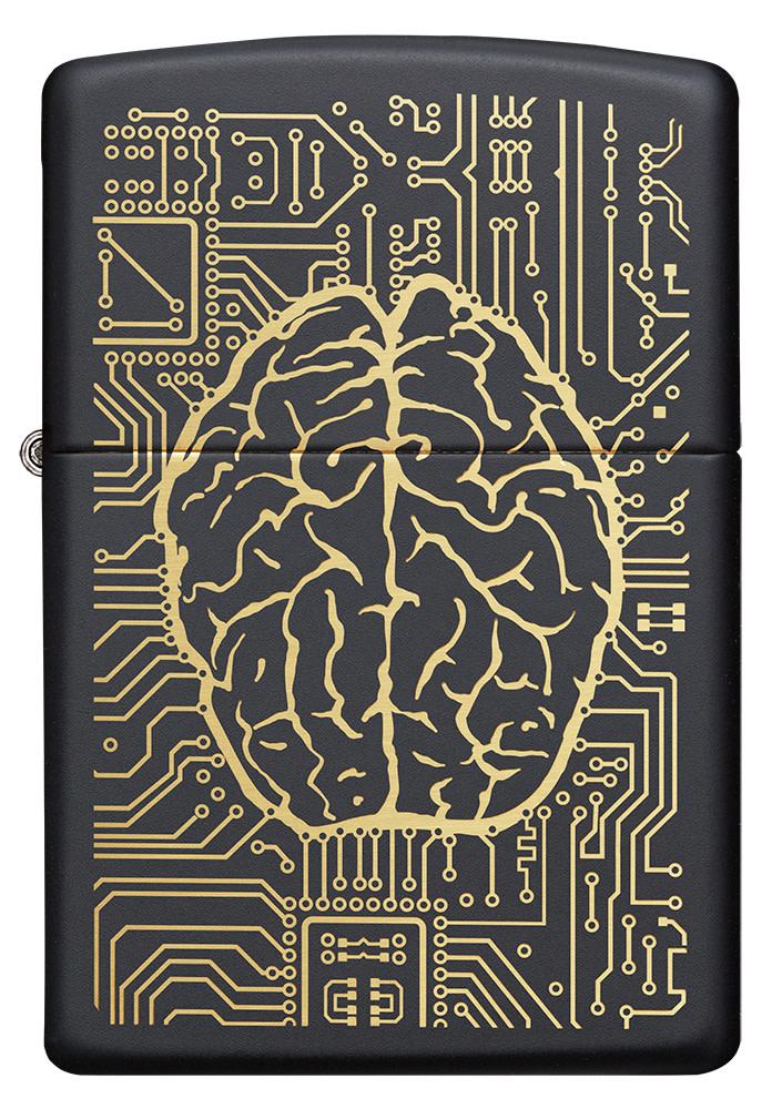 Zippo Artificial Intelligence Black Matte Windproof Lighter