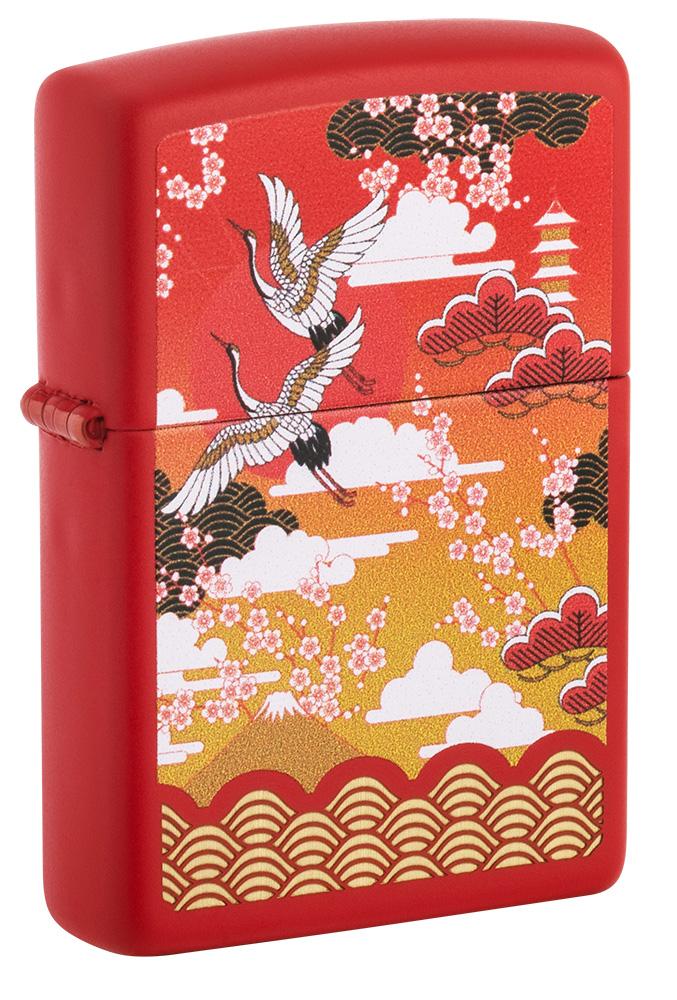 Zippo Kimono Design Red Matte Windproof Lighter