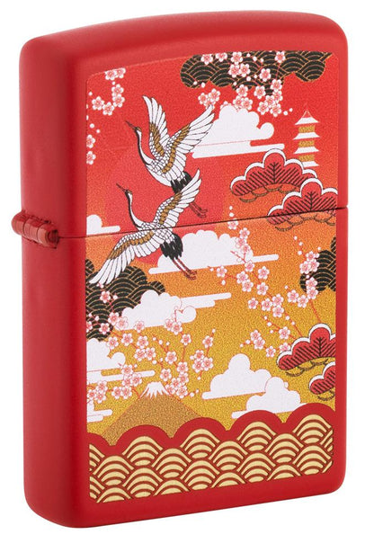 Zippo Kimono Design Red Matte Windproof Lighter