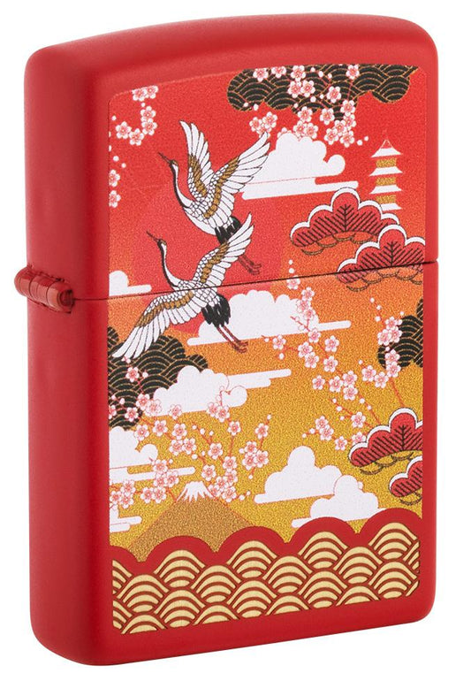 Zippo Kimono Design Red Matte Windproof Lighter