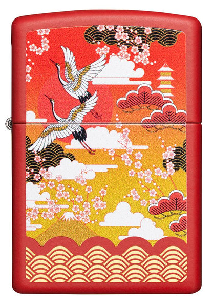 Zippo Kimono Design Red Matte Windproof Lighter