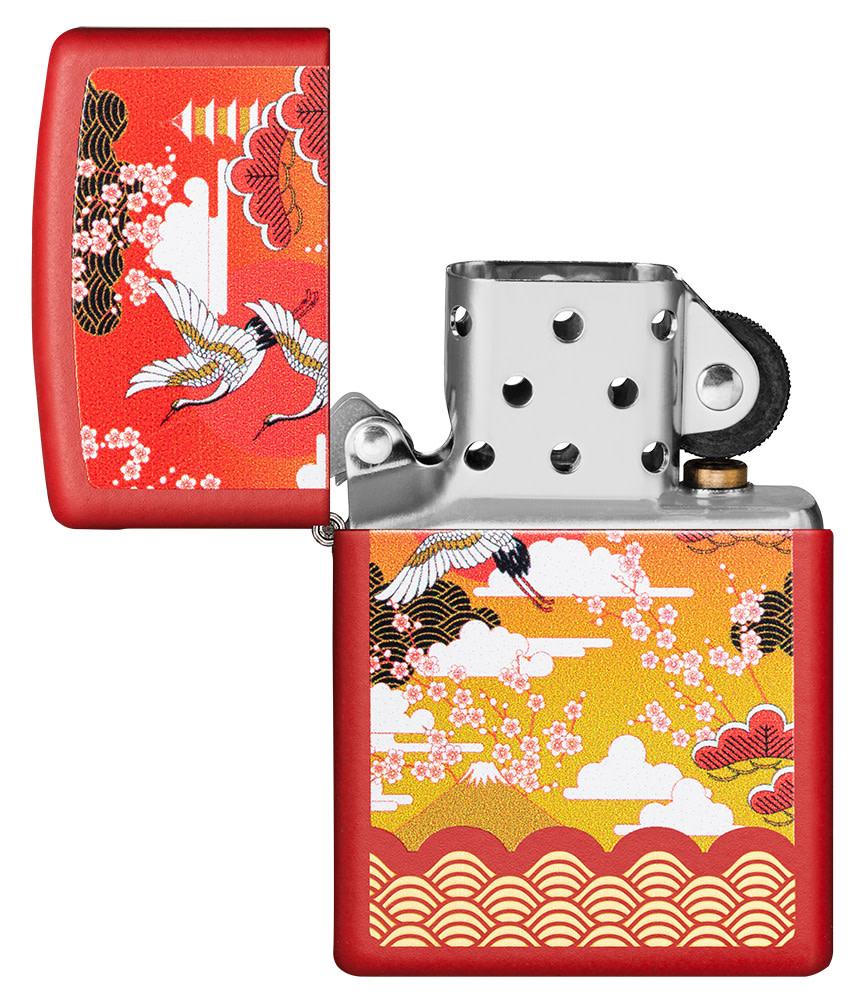 Zippo Kimono Design Red Matte Windproof Lighter