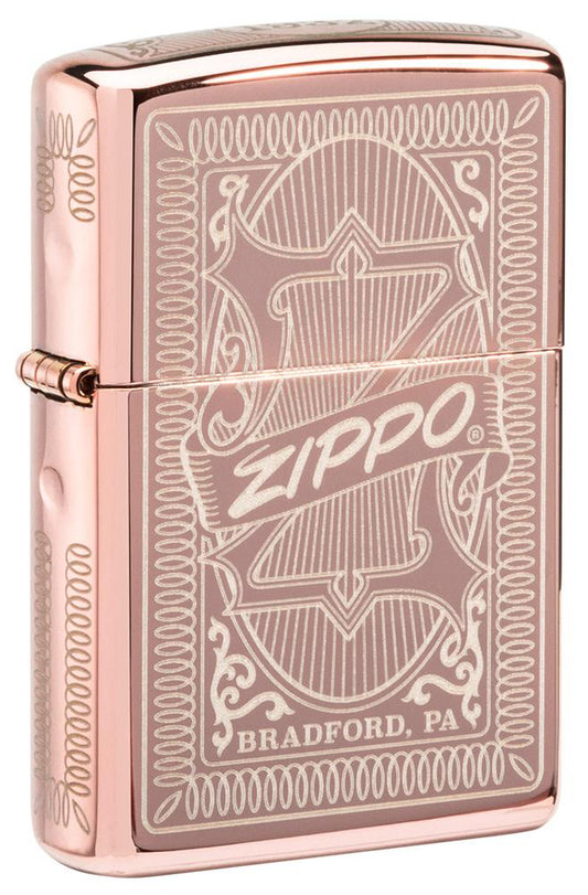 Zippo Reimagine High Polish Rose Gold Windproof Lighter