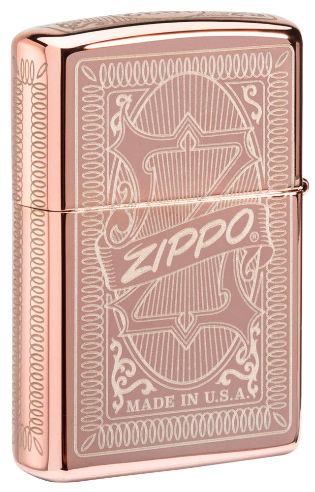 Zippo Reimagine High Polish Rose Gold Windproof Lighter