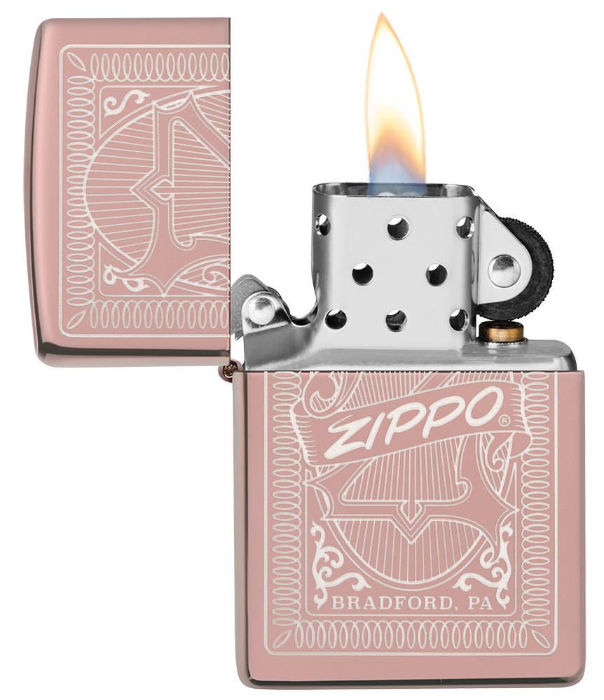 Zippo Reimagine High Polish Rose Gold Windproof Lighter