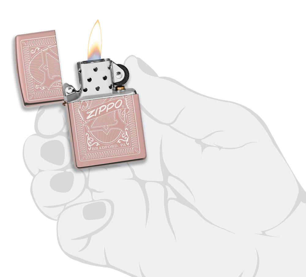 Zippo Reimagine High Polish Rose Gold Windproof Lighter