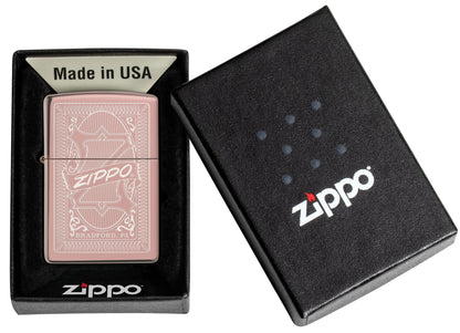 Zippo Reimagine High Polish Rose Gold Windproof Lighter