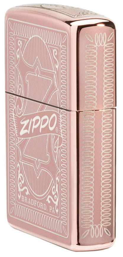 Zippo Reimagine High Polish Rose Gold Windproof Lighter