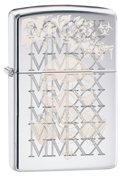 Zippo Mask 2020 Design High Polish Chrome Windproof Lighter