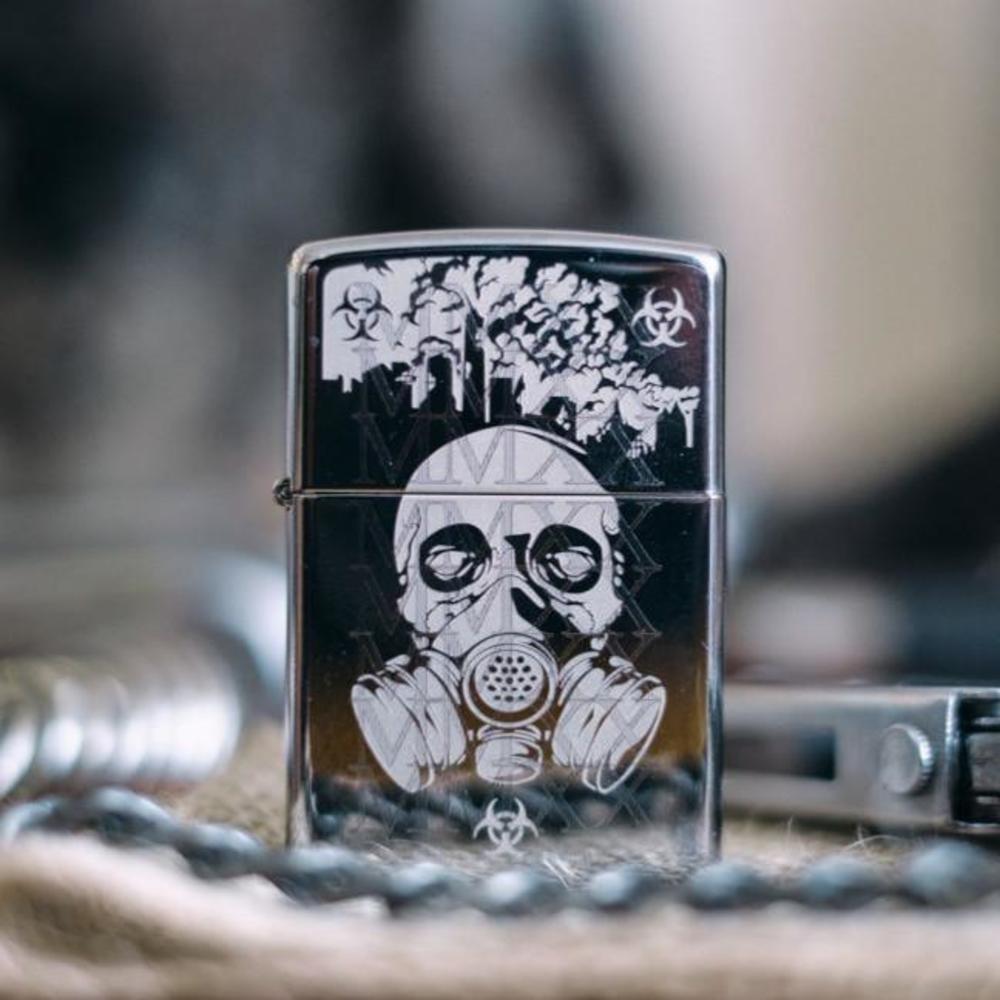 Zippo Mask 2020 Design High Polish Chrome Windproof Lighter