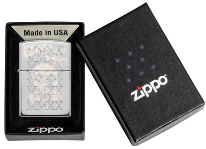 Zippo Mask 2020 Design High Polish Chrome Windproof Lighter