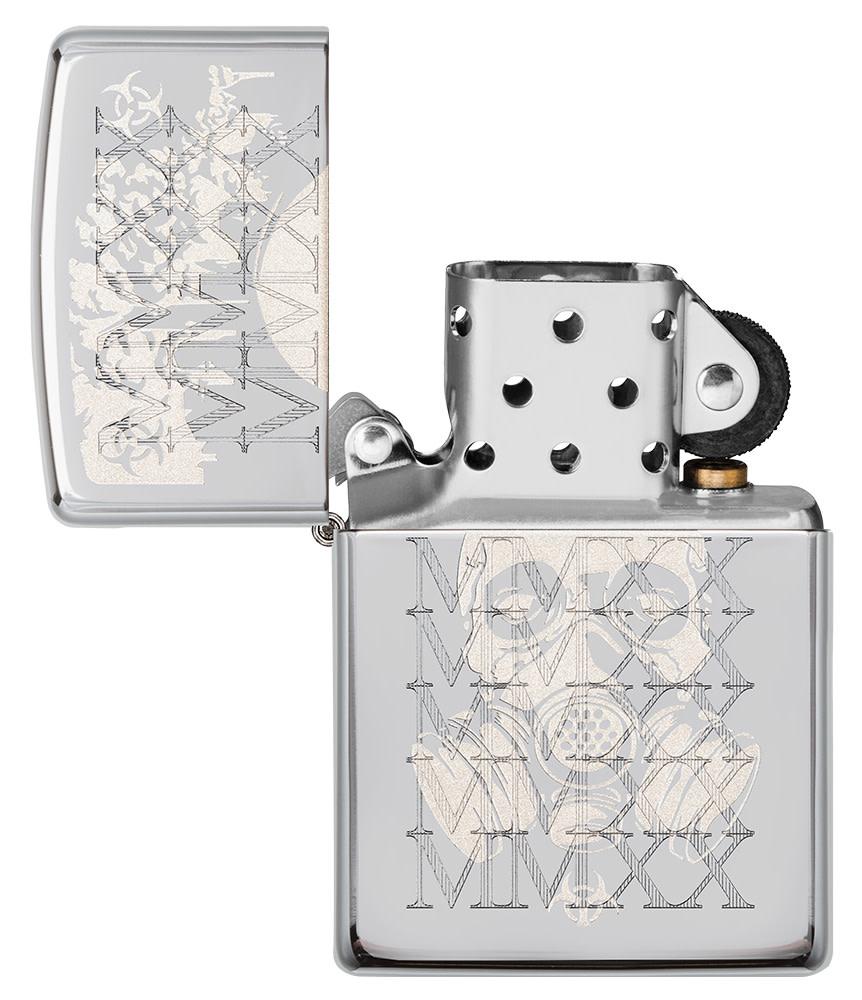 Zippo Mask 2020 Design High Polish Chrome Windproof Lighter