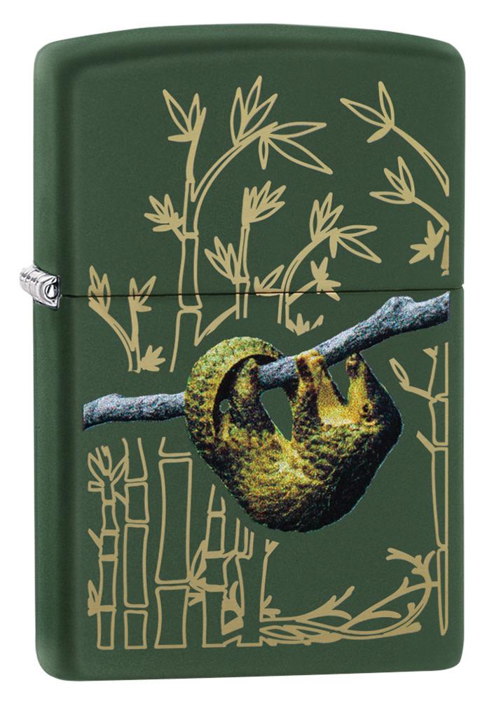 Zippo Pangolin Design Green Matte Windproof Lighter
