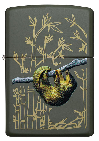 Zippo Pangolin Design Green Matte Windproof Lighter