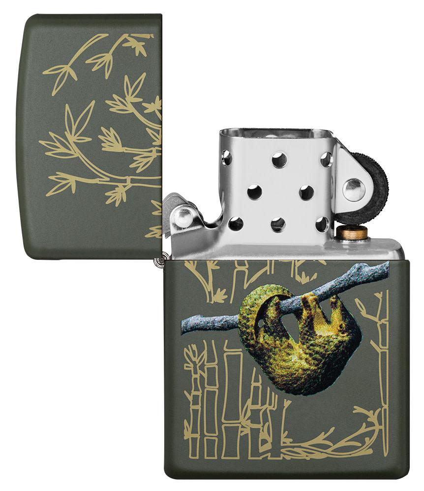 Zippo Pangolin Design Green Matte Windproof Lighter