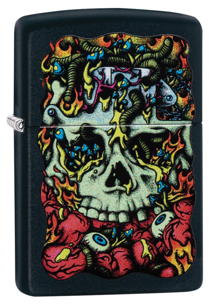 Zippo Dead Inside Design Black Matte Windproof Lighter