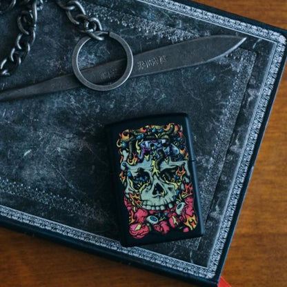 Zippo Dead Inside Design Black Matte Windproof Lighter