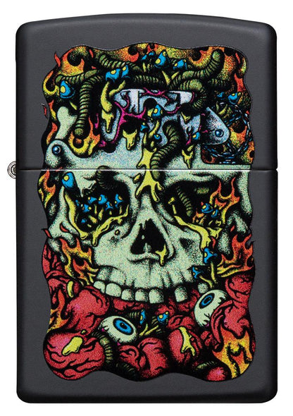 Zippo Dead Inside Design Black Matte Windproof Lighter