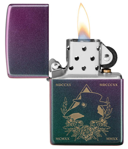 Zippo Plague Doctor Mask Iridescent Windproof Lighter