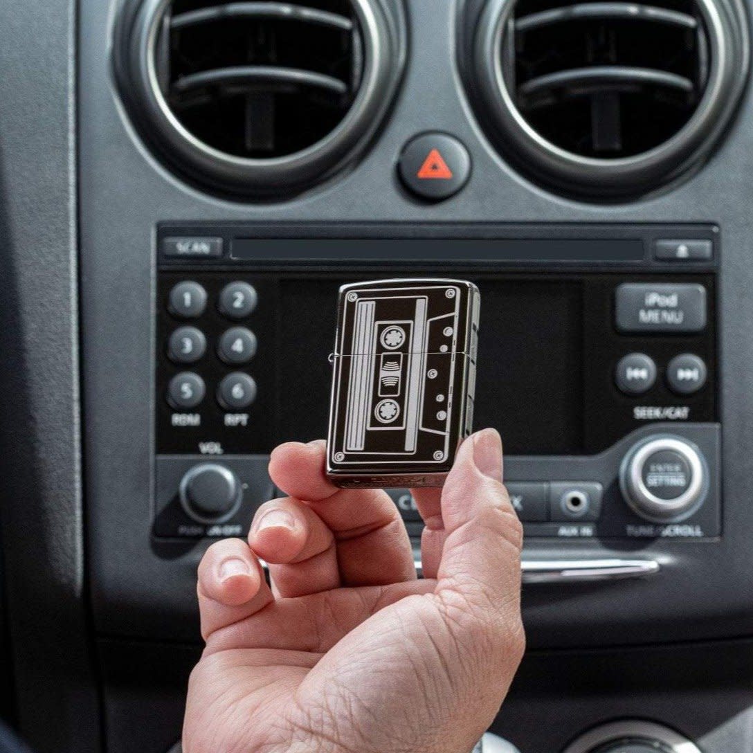 Zippo Cassette Tape Black Ice® Windproof Lighter