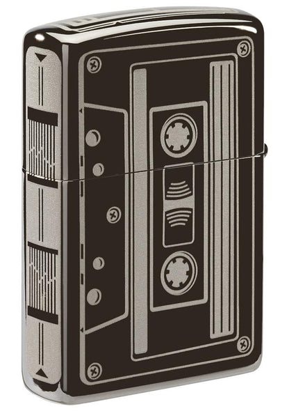 Zippo Cassette Tape Black Ice® Windproof Lighter